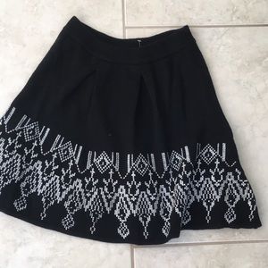 Joie wool and cashmere knit embroidery skirt